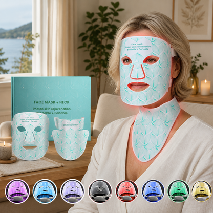 AvelineCare Pro LED Mask 8-in-1 – Advanced Light Therapy 