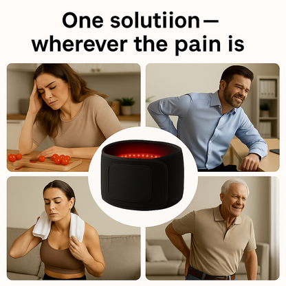 AvelineCare™ LED Therapy Belt – Red & Infrared Pain Relief