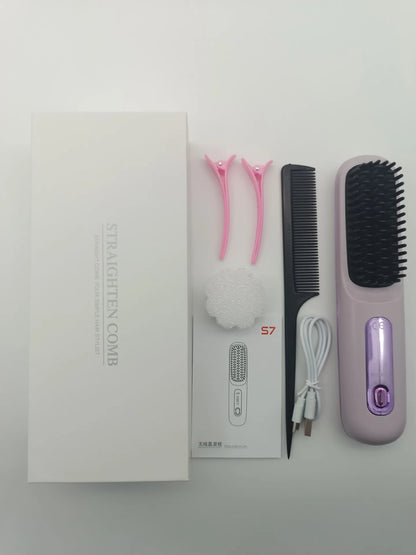 VelvetVolume™ Cordless Heated Brush for Volume and Shine