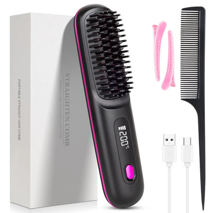 VelvetVolume™ Cordless Heated Brush for Volume and Shine