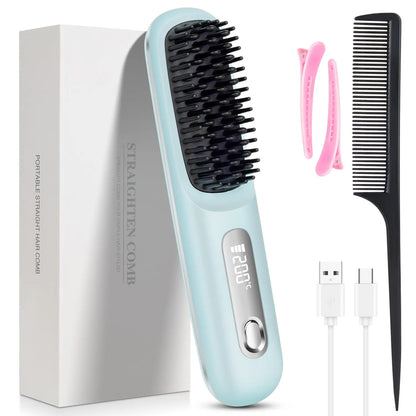 VelvetVolume™ Cordless Heated Brush for Volume and Shine