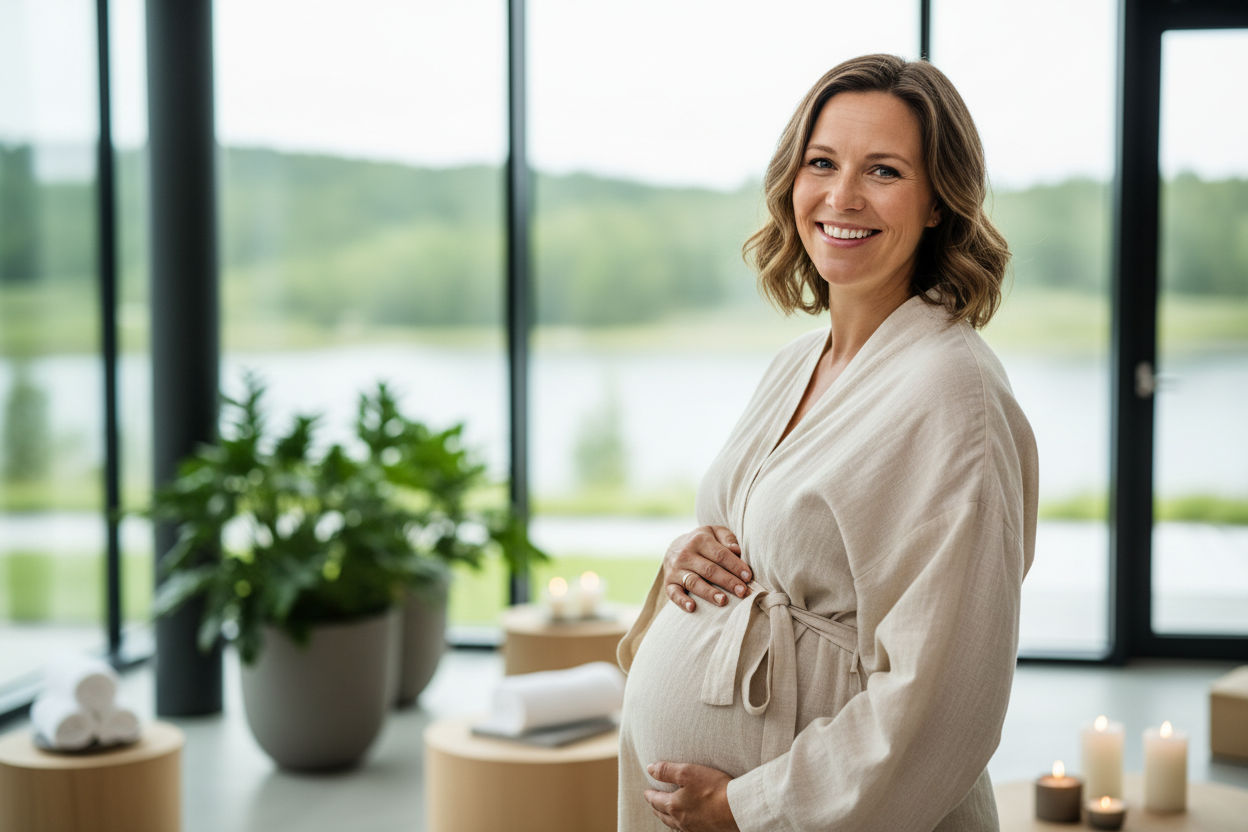 kvinne . dansk 38 år gravid